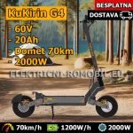 KuKirin G4 Električni ROMOBIL 2000W Motor 60V Baterija NAJBOLJI Model