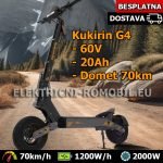 KuKirin G4 Električni ROMOBIL 2000W Motor 60V Baterija NAJBOLJI Model