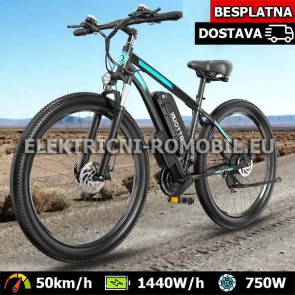 Dual Battery 30Ah DUOTTS C29 Električni Bicikl Skuter Shimano Mjenjač