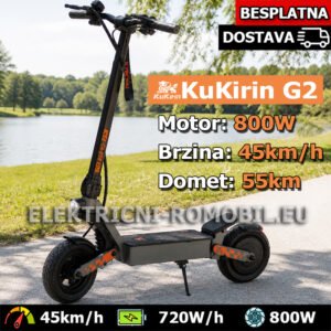 G2 Električni Romobil NAJBOLJI u Hrvatskoj Motor 800W Brzina 45km/h