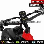 F26 DUOTTS Električni Bicikl Motor 1500W LG Punjiva Baterija 48V