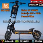 G4 Max Električni ROMOBIL 3200W Motor Skuter 60V Baterija 35Ah