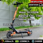 G3 PRO Električni ROMOBIL 2400W Motor Skuter 52V Baterija 23Ah BICIKL