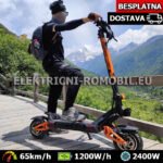 G3 PRO Električni ROMOBIL 2400W Motor Skuter 52V Baterija 23Ah BICIKL