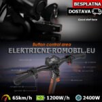 G3 PRO Električni ROMOBIL 2400W Motor Skuter 52V Baterija 23Ah BICIKL