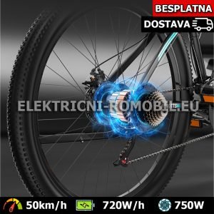 DUOTTS C29 Električni Bicikl Shimano 21 Brzina Litijska Baterija 48V