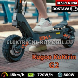 G2 Električni Romobil NAJBOLJI u Hrvatskoj Motor 800W Brzina 45km/h