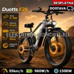 DUOTTS F26 Električni Bicikl 2x Motor 750W Baterija 20Ah - Brzina 55km/h