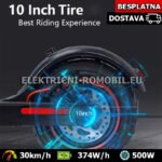 OOK-TEK V10 Najjeftiniji Elektični Romobil Scooter 500W Brzina 30km/h