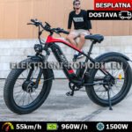 DUOTTS F26 Električni Bicikl 2x Motor 750W Baterija 20Ah - Brzina 55km/h
