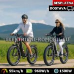 DUOTTS F26 Električni Bicikl 2x Motor 750W Baterija 20Ah - Brzina 55km/h