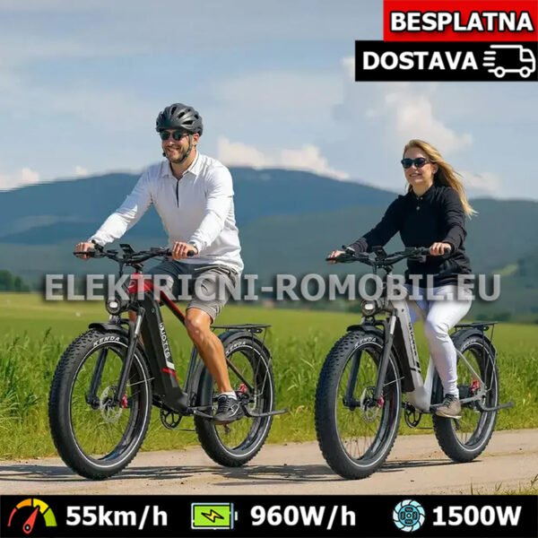 DUOTTS F26 Električni Bicikl 2x Motor 750W Baterija 20Ah - Brzina 55km/h