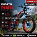 DUOTTS N26 Električni Bicikl 2x750W Samsung 48V 20Ah