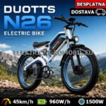 DUOTTS N26 električni bicikl 2x750W sa Samsung 48V 20Ah baterijom i dometom do 100 km